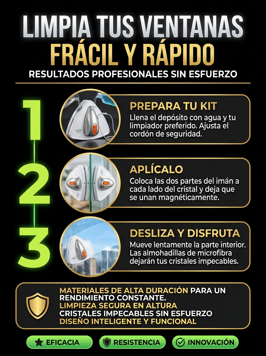 La solución para cristales impecables