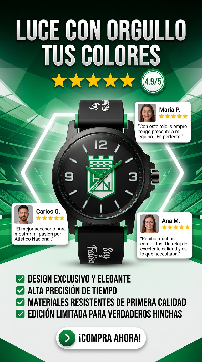 Mide tu tiempo con la pasión del Atlético Nacional