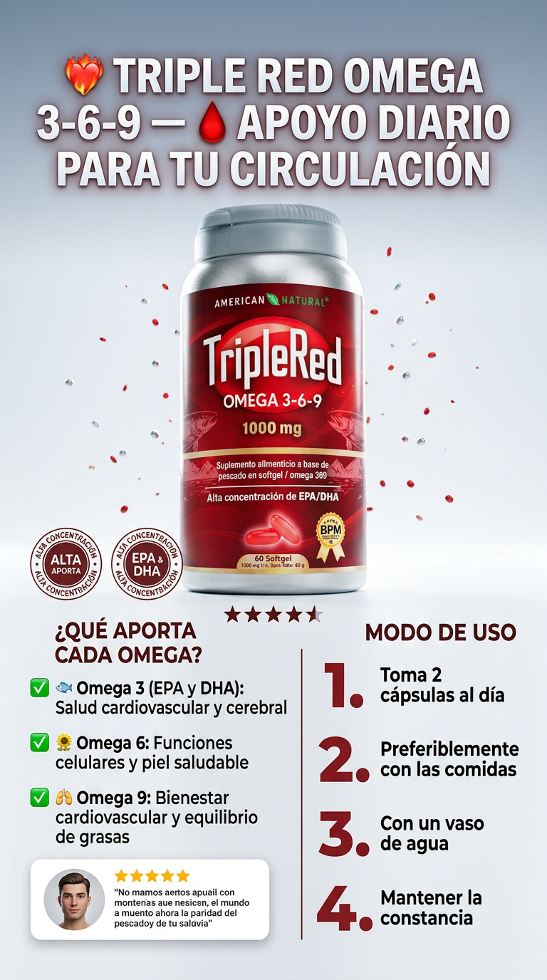 Circulación Óptima, Vida Plena: Descubre Triple Red Omega 3-6-9