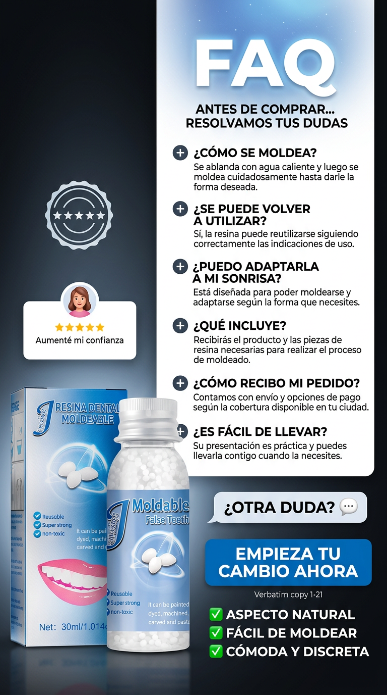 ¿Tienes preguntas sobre la Resina Dental Moldeable?