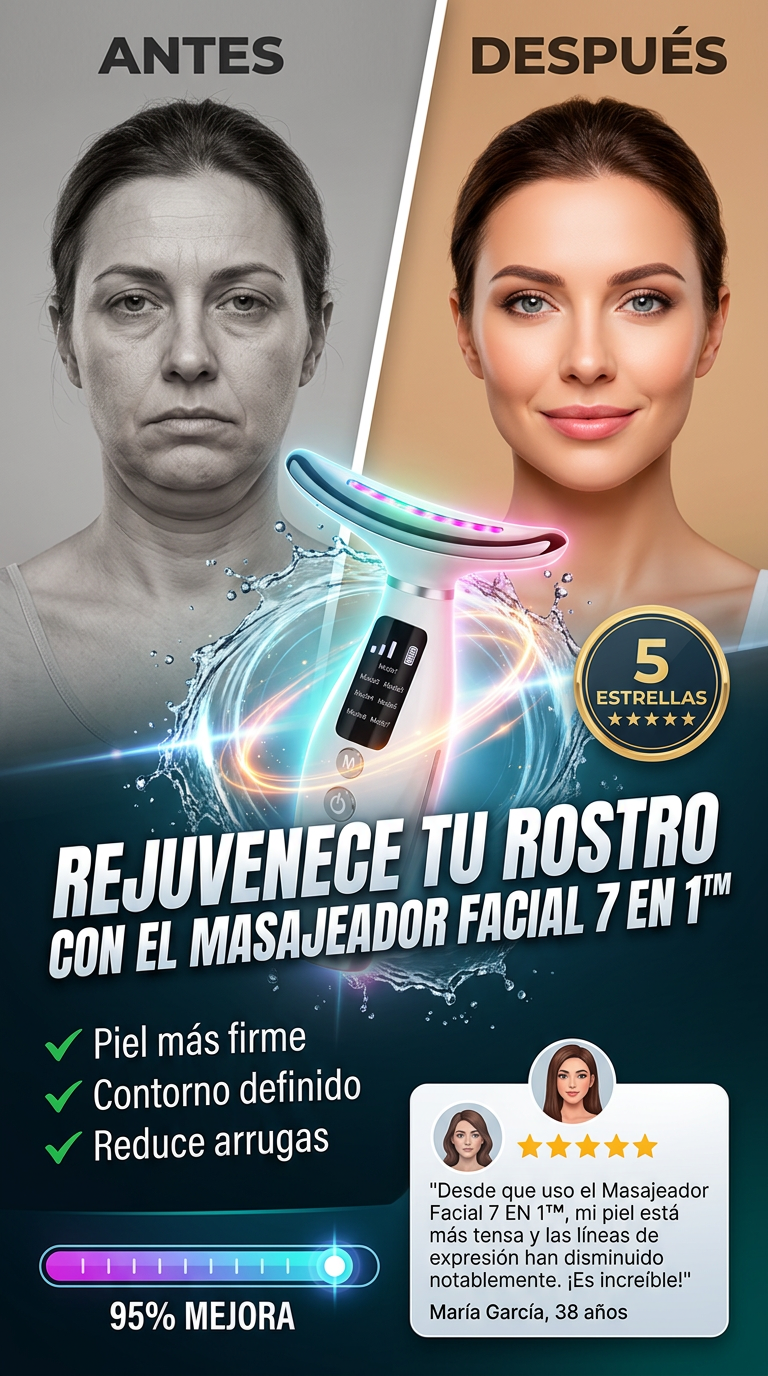 Transforma tu Piel con Nuestro Masajeador Facial 7 en 1™