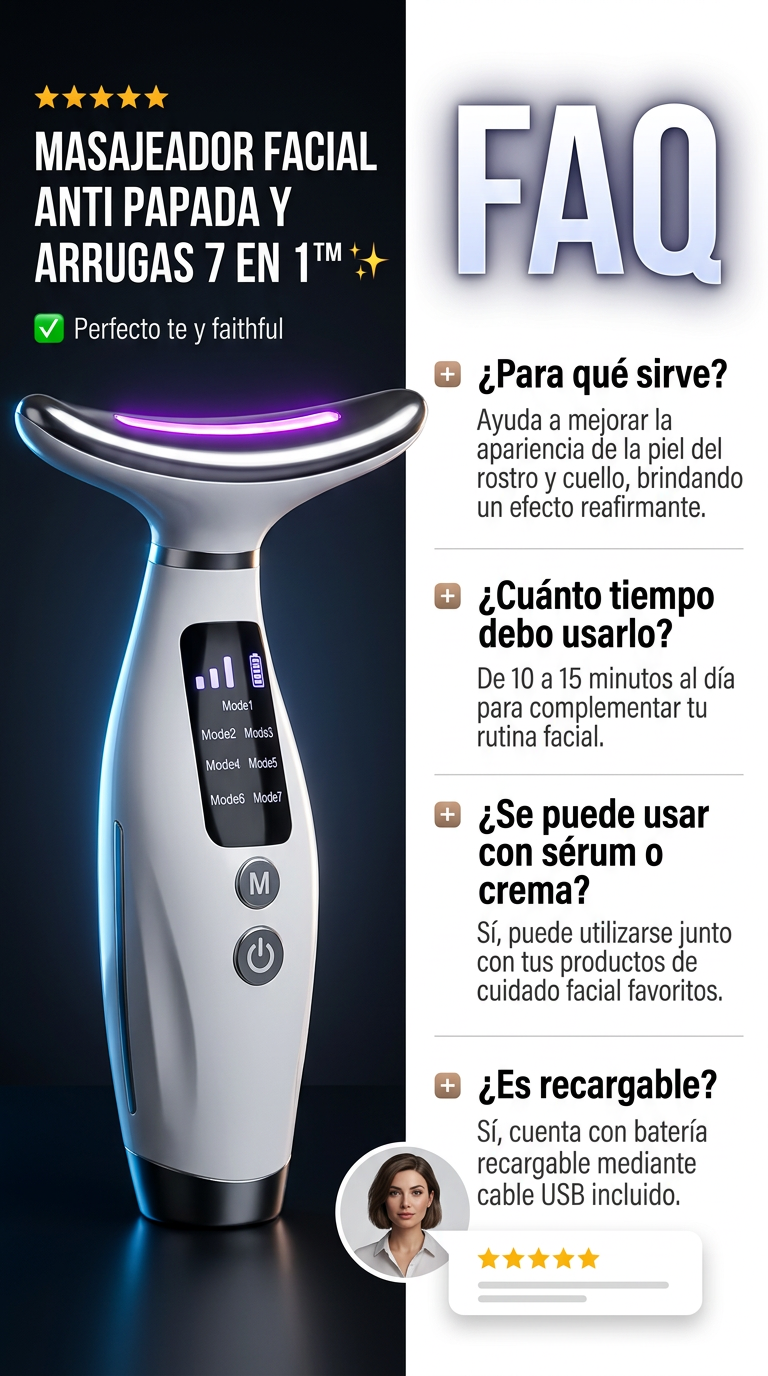 Transforma tu Rostro con el Masajeador Facial 7 en 1
