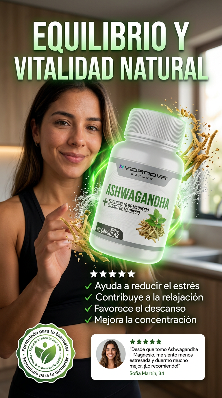 Ashwagandha + Magnesio 1000mg: Tu Dosis Diaria de Calma y Bienestar