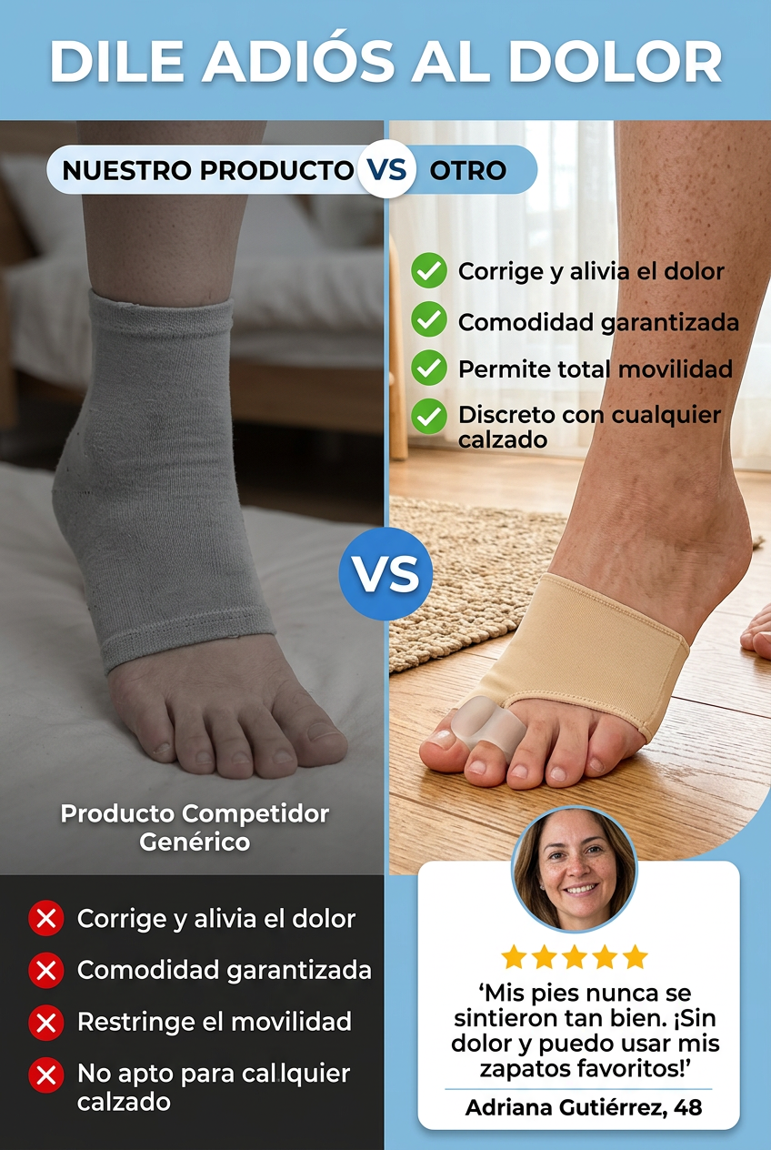 Alivia el dolor y corrige tus juanetes eficazmente