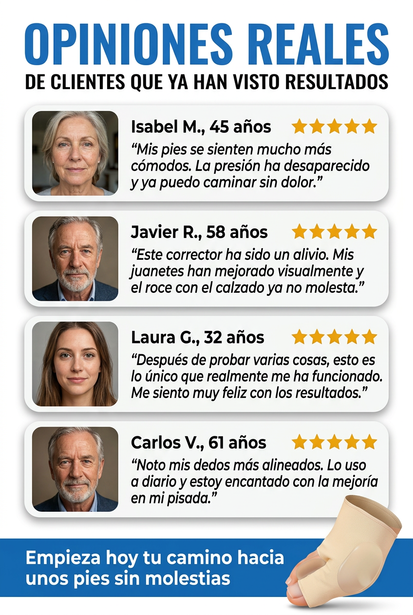 ¿Cansado del dolor de juanetes?