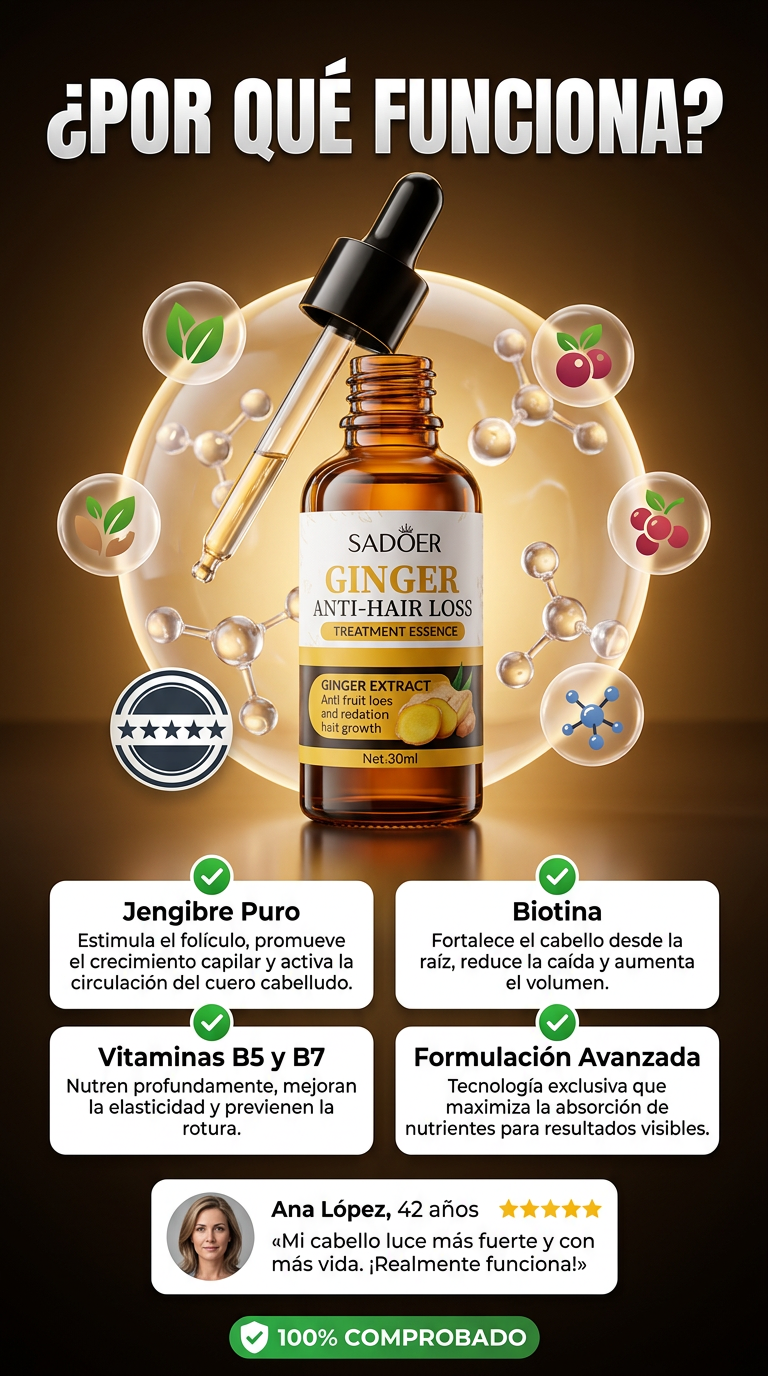 Transforma tu cabello con Reactivador Capilar Ginger Pro