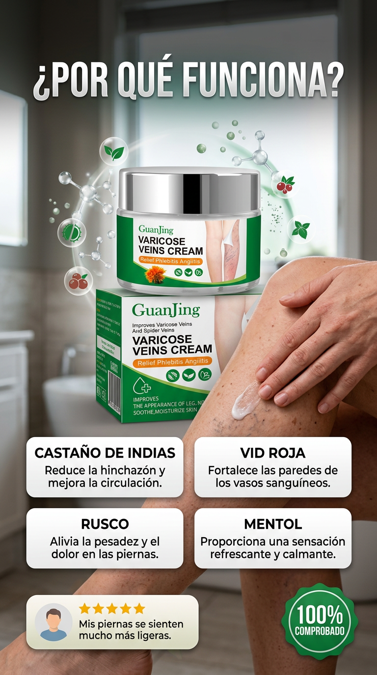 ¿Cansado de la pesadez y la apariencia de las varices?
