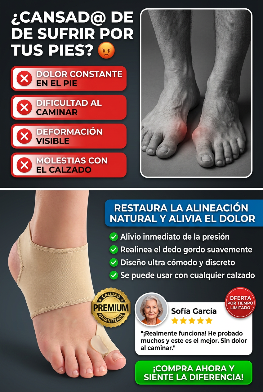 Alivia el dolor de juanetes de forma natural