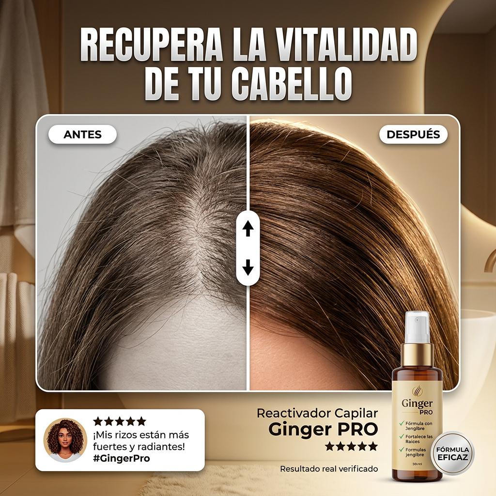 Transforma tu cabello con Reactivador Capilar Ginger Pro
