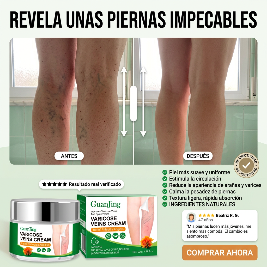 Alivia, reduce y previene varices de forma natural.