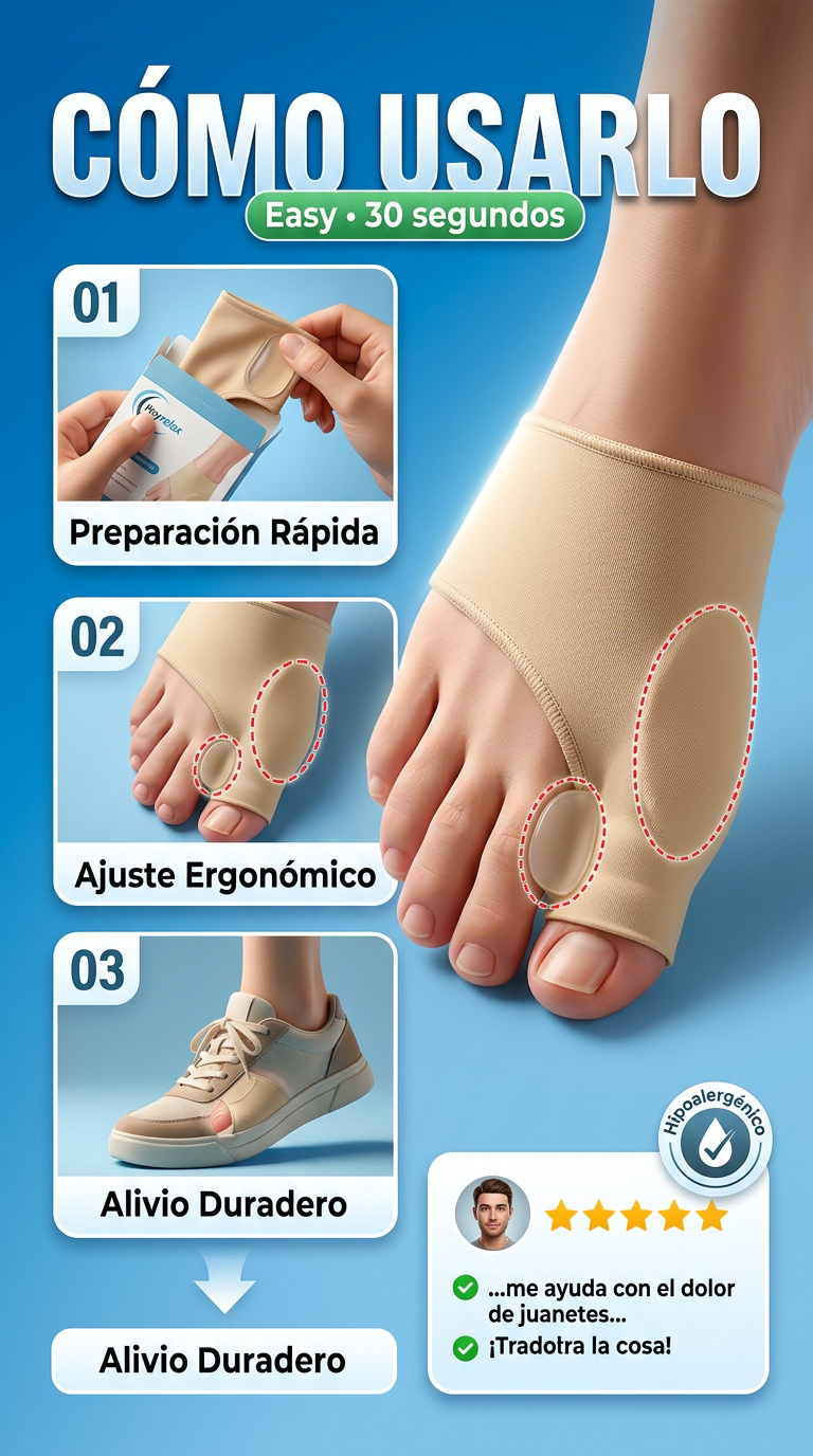 Alivia el dolor del juanete desde hoy