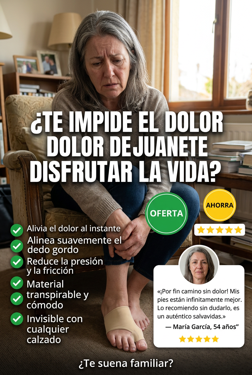 ¿Cansado del dolor de juanetes que limita tu día a día?